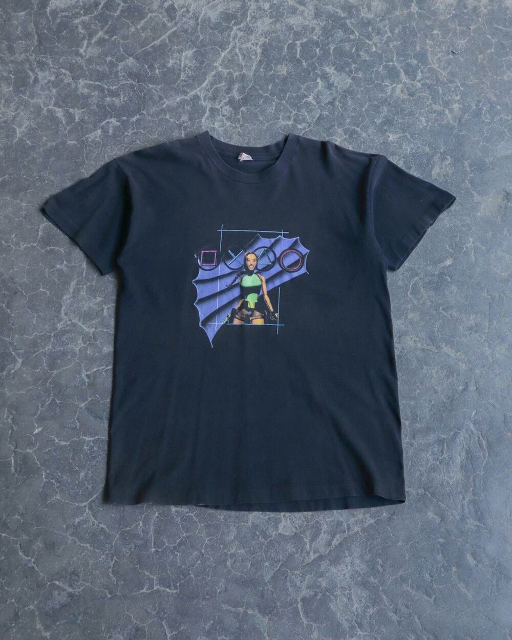 Vintage 1990s Tomb Raider PlayStation Promo Tee Shirt